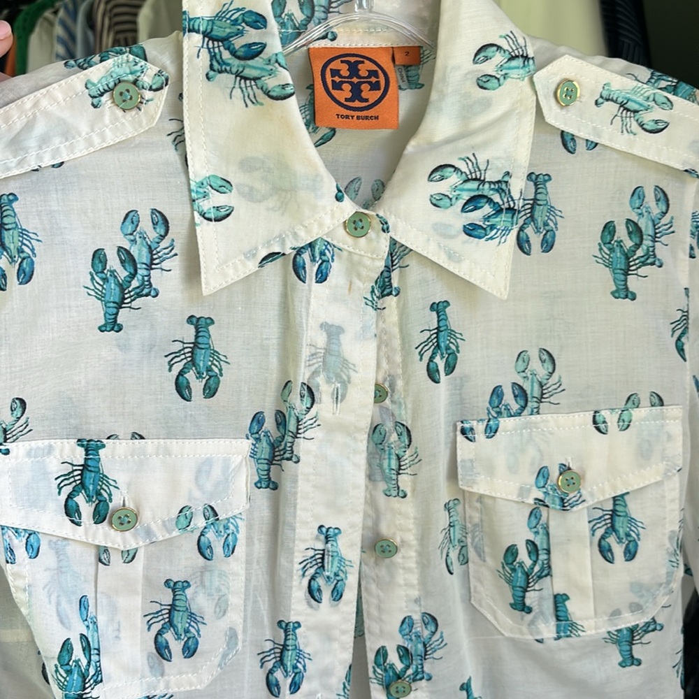 Tory Burch Lobster Button Down - image 2